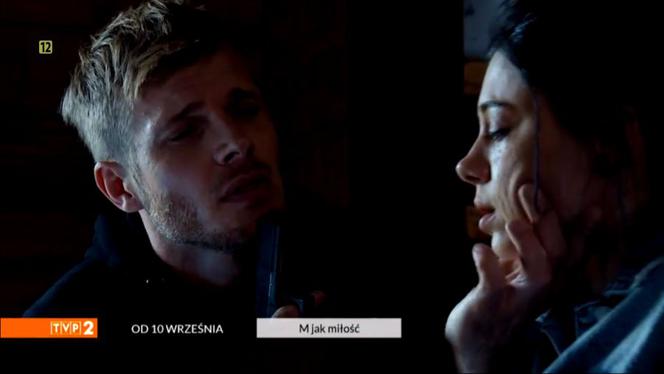 M jak miłość. Artur (Tomasz Ciachorowski), Iza (Adriana Kalska)