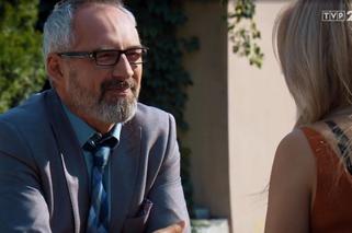M jak miłość, odc. 1481. Adam Werner (Jacek Kopczyński), Julka (Joanna Kuberska)