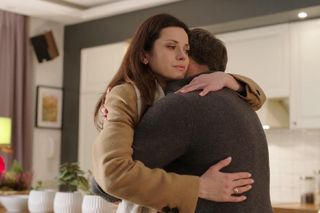 	M jak miłość odc. 1853. Jakub Karski (Krzysztof Kwiatkowski), Kasia (Paulina Lasota)