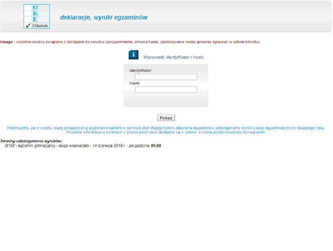 Wyniki egzaminu ósmoklasisty