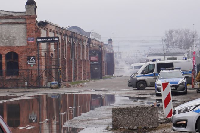 Pożar hali Gdańsk Przeróbka