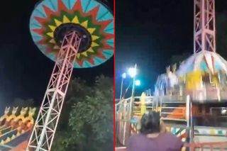 Koszmarny wypadek w parku rozrywki! Karuzela rozpadła się podczas jazdy