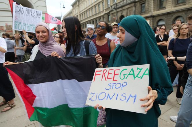 Marsz dla Palestyny przeszedł w niedzielę, 17 sierpnia ulicami Warszawy