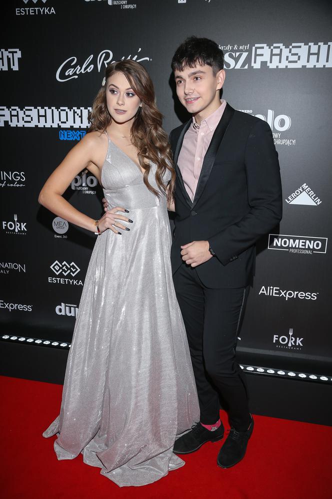 Sylwia Przybysz i Jan Dąbrowski na Flesz Fashion Night 2019