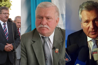 Lech Wałęsa, Bronisław Komorowski i Aleksander Kwaśniewski - byłe głowy państwa z zaproszeniami do Poznania