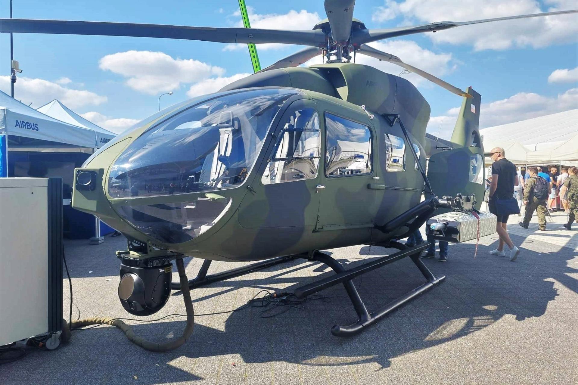 Airbus H145M prezentowany podczas MSPO 2023 w Kielcach