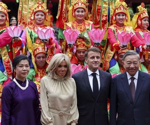 Francja/ Pałac Elizejski tonuje gwałtowny gest Brigitte Macron wobec męża, uchwycony przez kamery