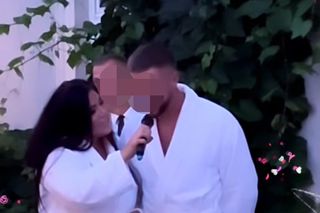 Iwona Węgrowska zagrała koncert w szlafroku