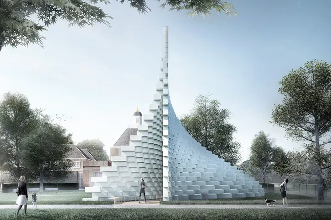 Modułowa jaskinia - Pawilon Serpentine według Bjarke Ingels Group