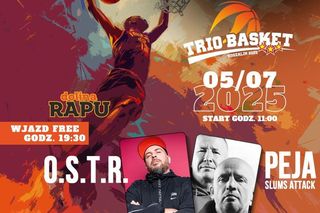 Trio Basket Koszalin – O.S.T.R i Peja rozgrzeją scenę 