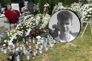 Setki białych kwiatów na grobie Dominika. Tłumy pożegnały tragicznie zmarłego 15-latka