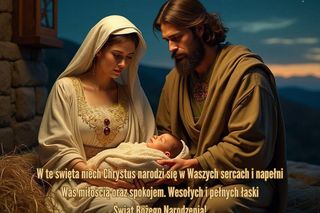 Religijne kartki z życzeniami na Boże Narodzenie