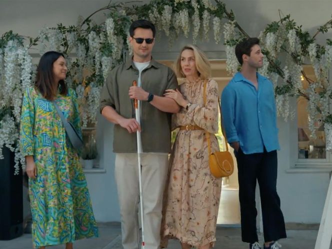 Barwy szczęścia, odcinek 3133: Malwina (Joanna Gleń), Herman (Maciej Raniszewski), Natalia (Maria Dejmek), Cezary  (Marcel Opaliński)