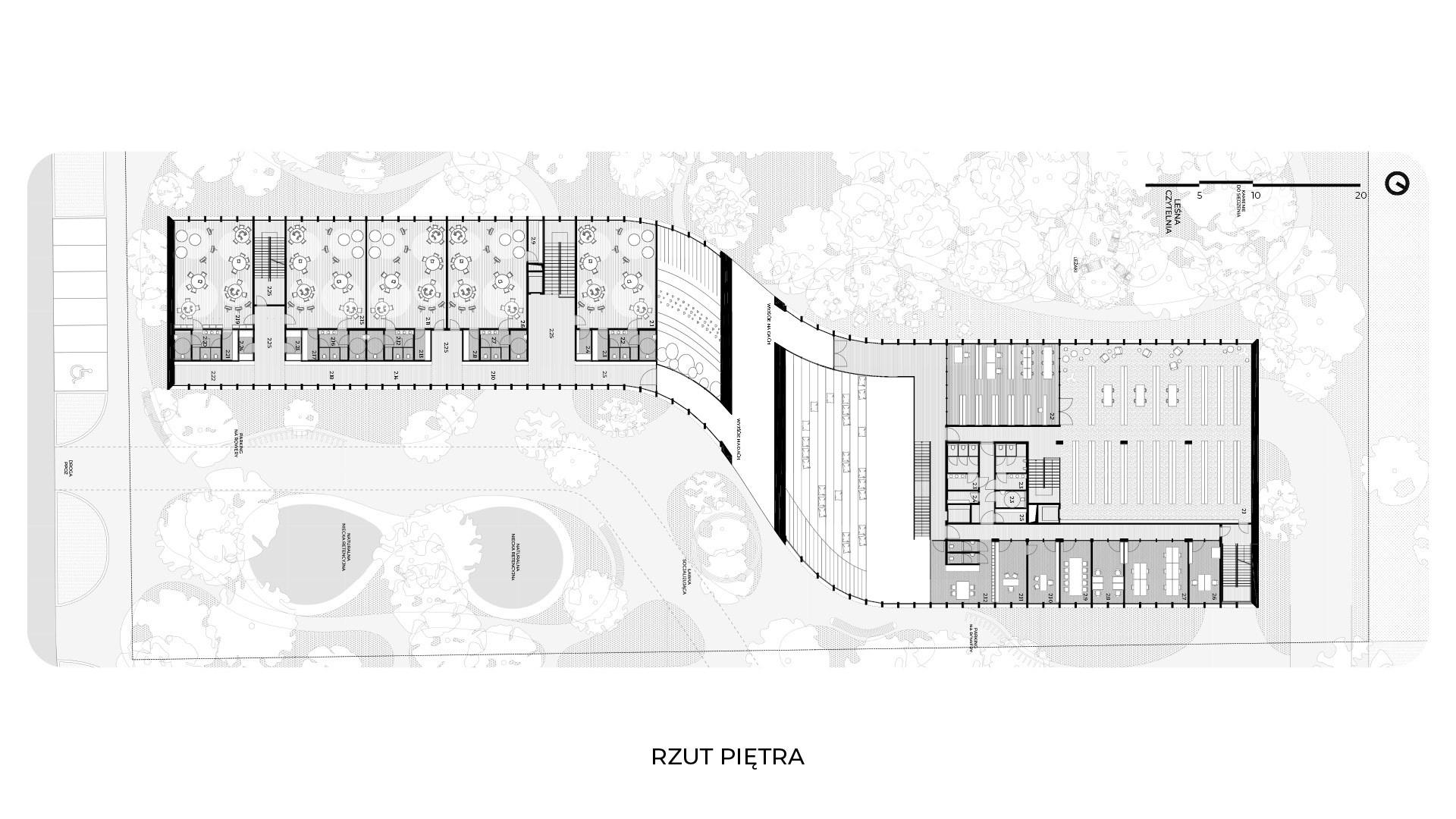 Wyniki konkursu na projekt biblioteki i przedszkola w Józefowie
