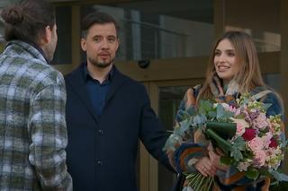 Barwy szczęścia odc. 2687. Klara (Olga Jankowska), Bartosz (Artur Bocheński), Adamski (Jarosław Paczyński)