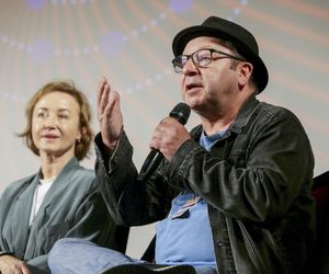 Gabriela Muskala Zbigniew Zamachowski jadą metrem