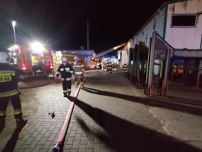 Pożar tartaku na terenie SSE Starachowice