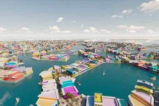 Pływające domy na Malediwach