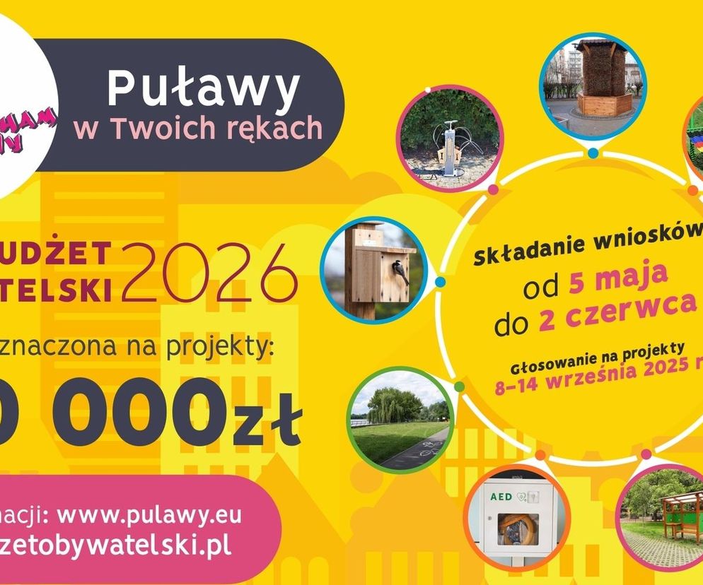 Puławy - Budżet Obywatelski 2026 - plakat