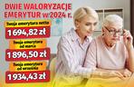 Dwie waloryzacje emerytur w 2024 r.