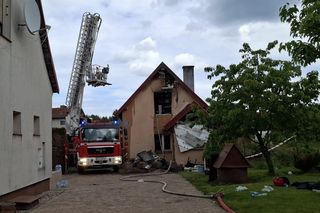 Pożar w Stawigudzie. Poparzona kobieta w szpitalu