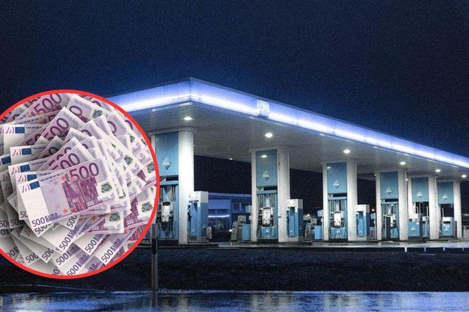 Mundurowy znalazł skarb w skrytce na stacji benzynowej