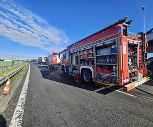Wypadek dwóch ciężarówek na A4. Jedna osoba ranna, ogromne utrudnienia w kierunku Wrocławia