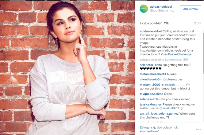 Selena Gomez Adidas Neo Label