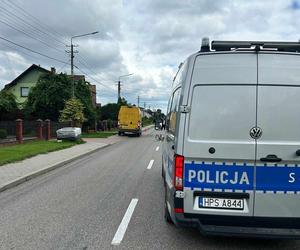 W Małyszynie auto dostawcze potrąciło rowerzystę. 87-latek nie żyje