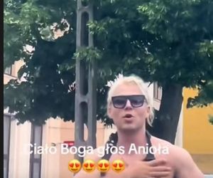 Kilka dni po wypadku Skolim już szaleje po scenie bez temblaka. Ciało boga, głos anioła