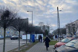 Protest przed Lidlem w Łodzi