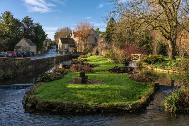 Wieś Bibury w hrabstwie Gloucestershire w Anglii