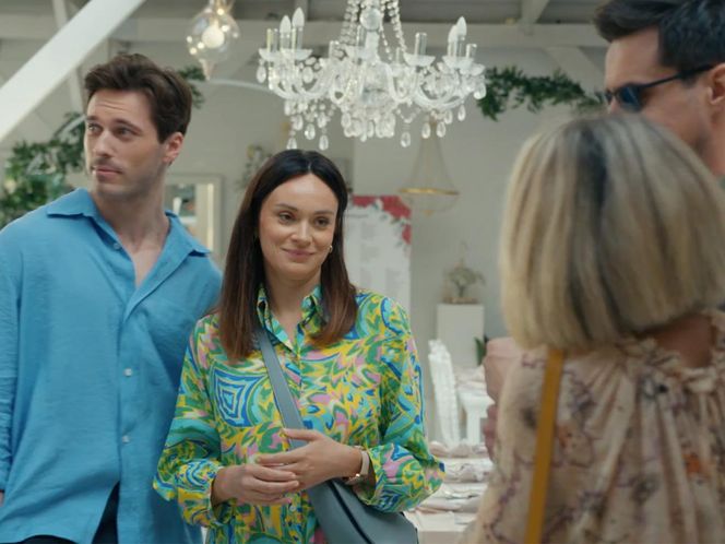 Barwy szczęścia, odcinek 3133: Malwina (Joanna Gleń), Herman (Maciej Raniszewski), Natalia (Maria Dejmek), Cezary  (Marcel Opaliński)