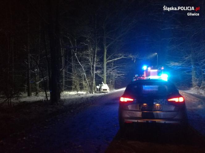 Szokujący wypadek w Proboszczowicach. Z auta prawie nic nie zostało! Nie żyje pasażer