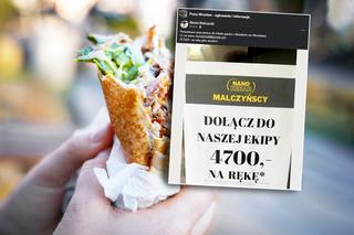 Kebab influencerów i 4700 zł płacy! Są haczyki