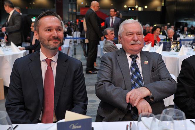 Lech Wałęsa z synem Jarosławem