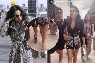 Szczuplutka Steczkowska w drodze na próbę przed Eurowizją 2025. Ależ ona ma nogi!