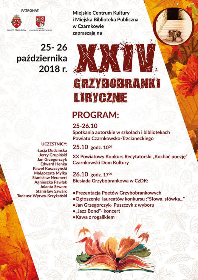 Grzybobranki liryczne po raz XXVI w Czarnkowie