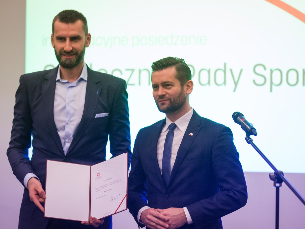 Marcin Możdżonek szefem Społecznej Rady Sportu. Tworzą ją wybitni zawodnicy