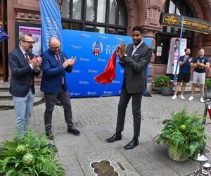 Wilfredo Leon odsłonił Katarzynkę w Piernikowej Alei Gwiazd