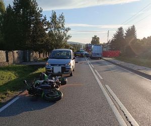 Śmiertelny wypadek w Faściszowej. Motocyklista zginął na miejscu