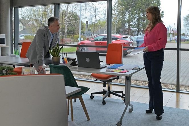 Pierwsza miłość, odcinek 4089: Artur (Łukasz Płoszajski), Berenika (Maria Konarzesska)