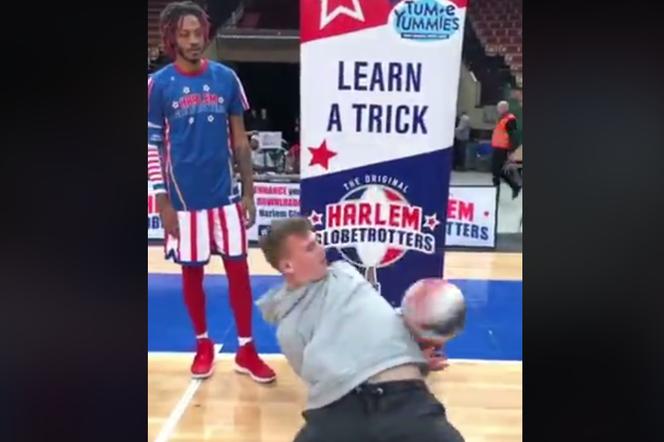 Paweł Kidoń na Harlem Globetrotters