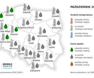 Pogoda długoterminowa IMGW na jesień 2025