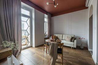 Małe mieszkanie w Łodzi. 34 metry, styl vintage, kolory