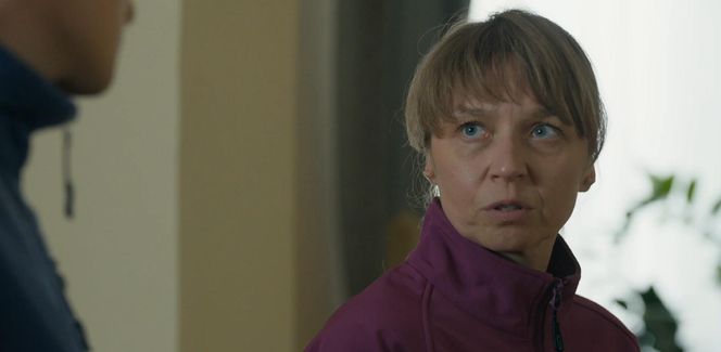 	Barwy szczęścia odc. 3185. Majak (Łukasz Borkowski), Szymańska (Agata Pruchniewska)