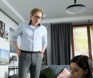 M jak miłość odc. 1879. Radek (Philippe Tłokiński), Iza (Adriana Kalska)