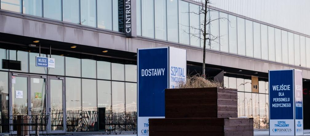 Szpital tymczasowy w Amber Expo w Gdańsku 