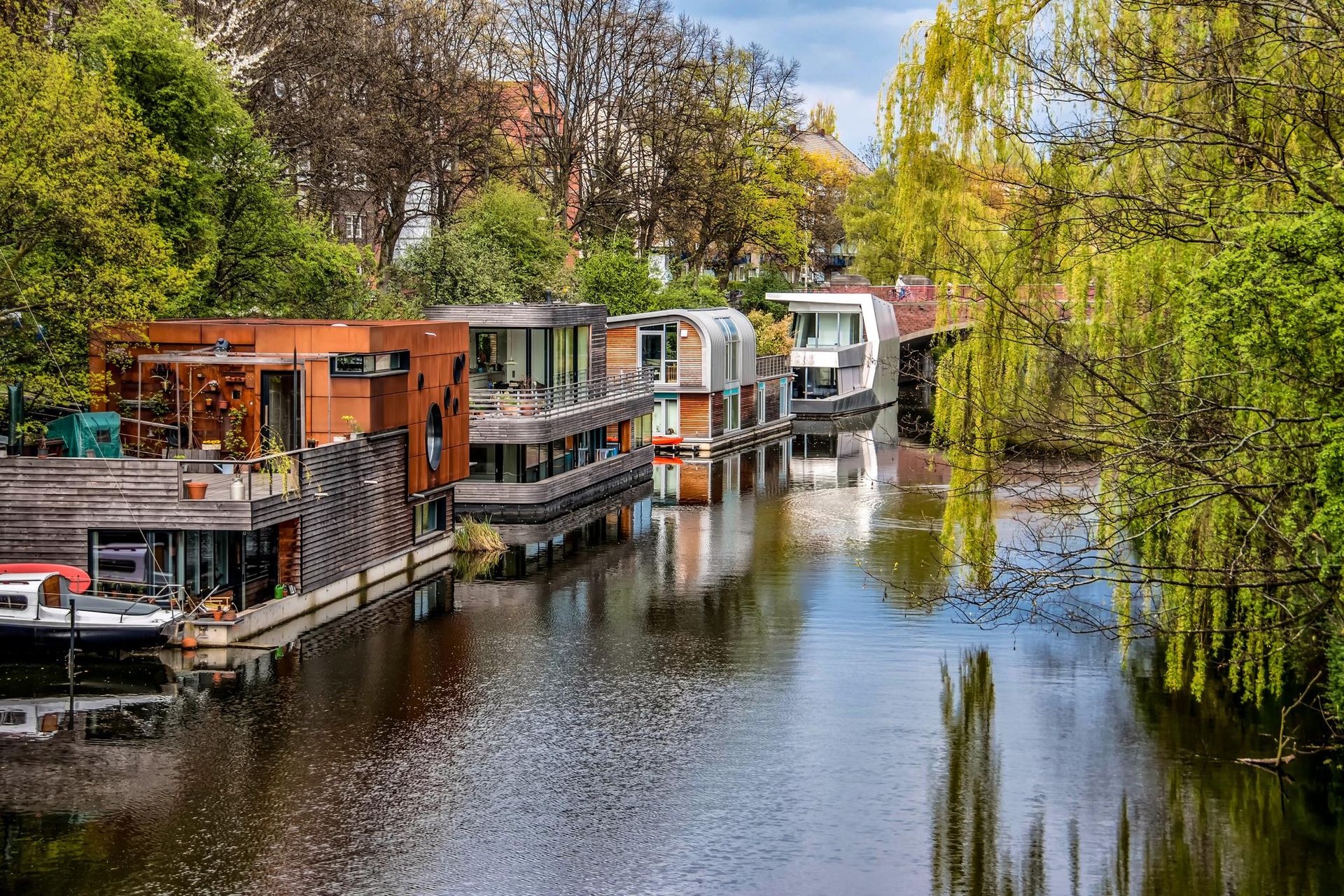 Houseboaty w Hamburgu