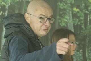 Michał Kamiński z córką na rowerze